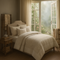 Transitional Embroidered 8-Piece Comforter Set - Neutral Quilted Bedding Collection with Pintucking Details
