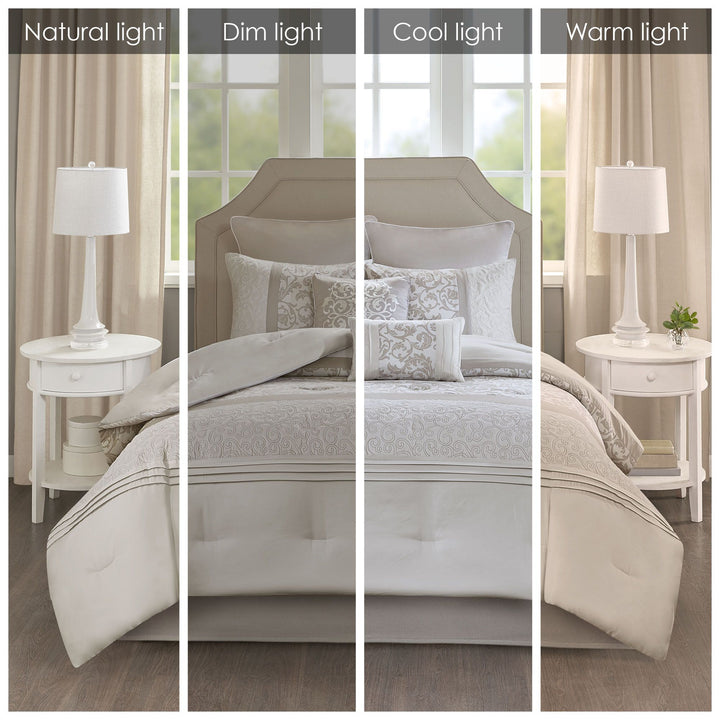 Neutral Quilted Bedding