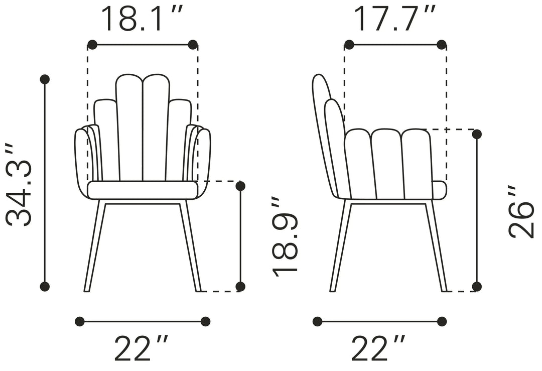 Noosa Dining Chair Gray
