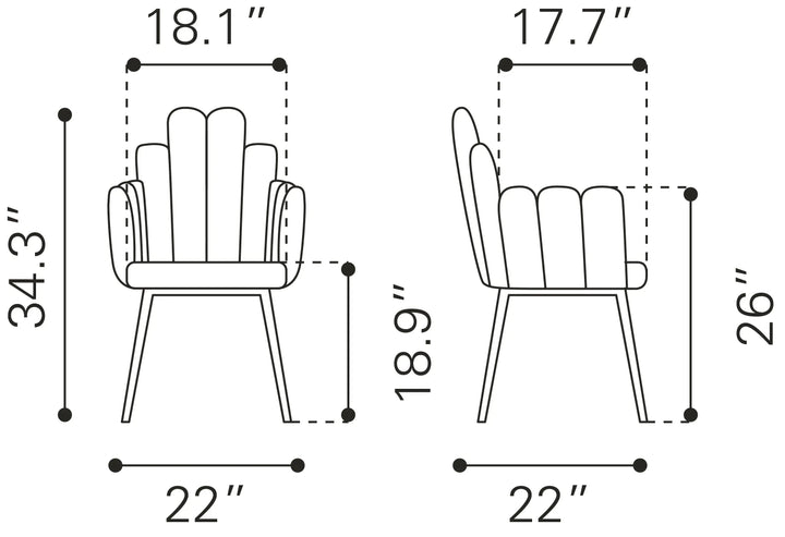 Noosa Dining Chair Navy Blue