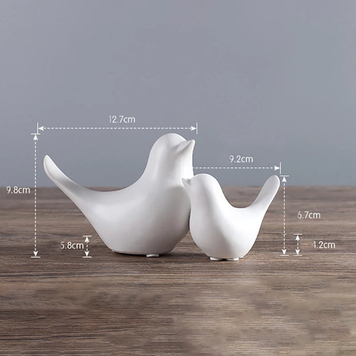 Nordic Ceramic Gold Animal Statue jewelry