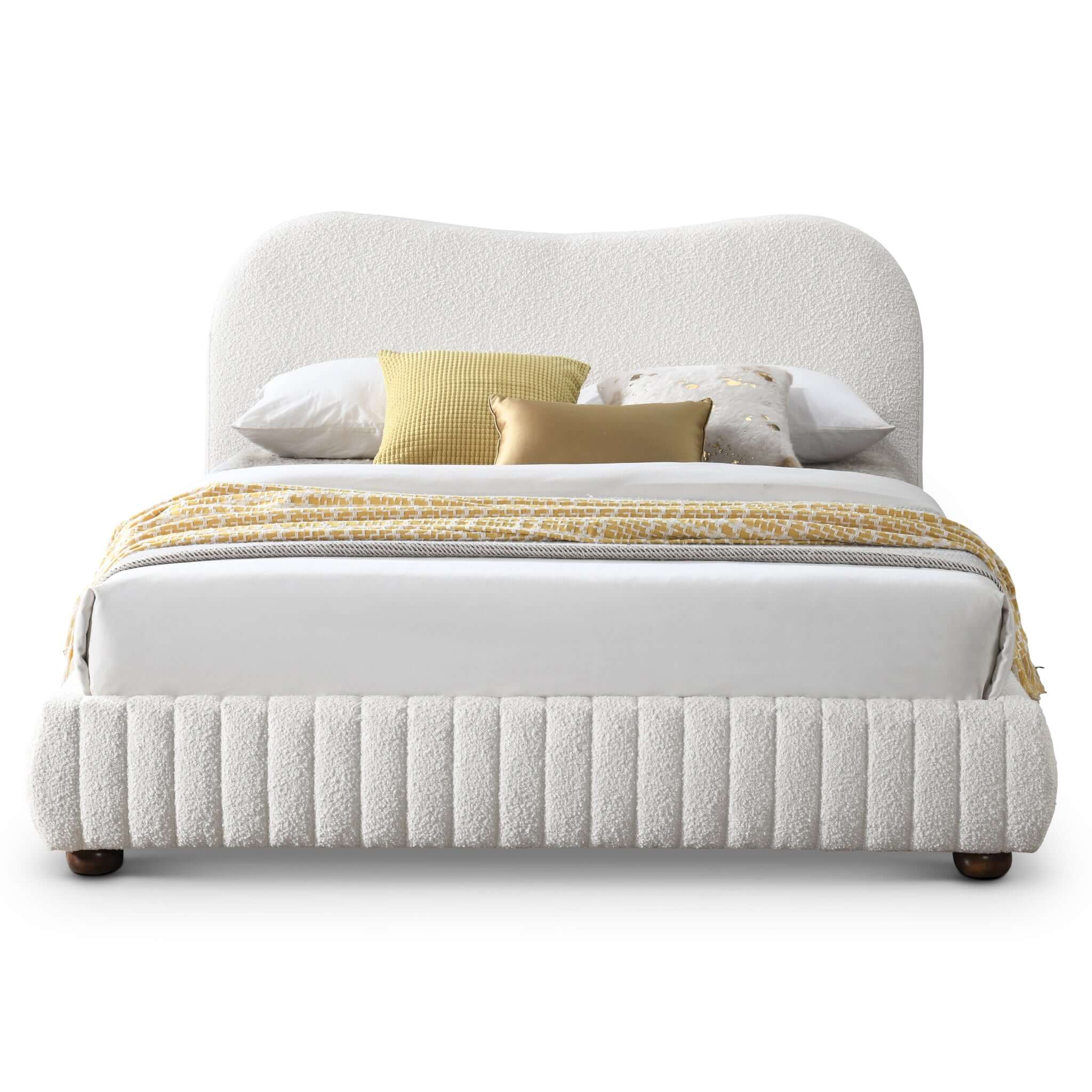 Norme Boucle Upholstered Bed