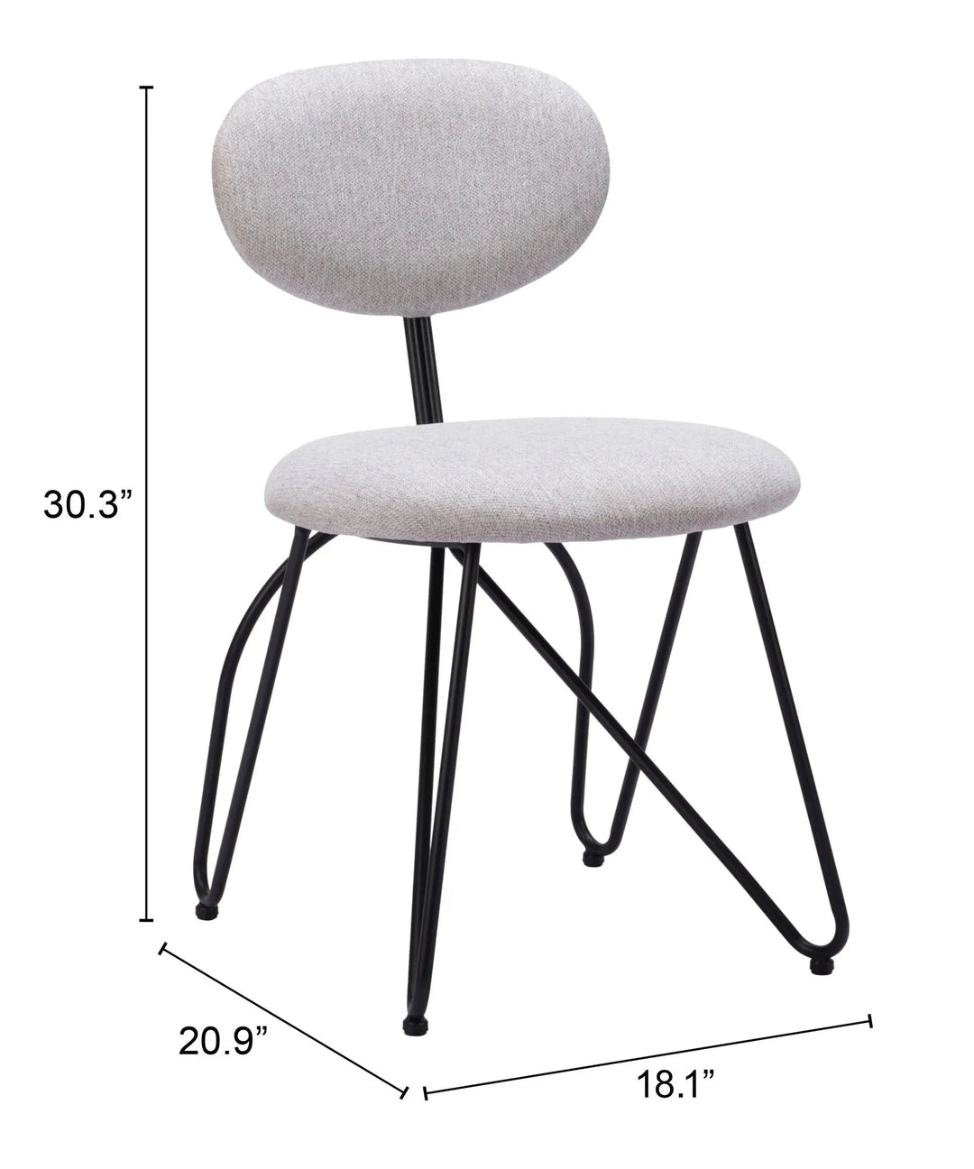 Novi Dining Chair Dove Gray