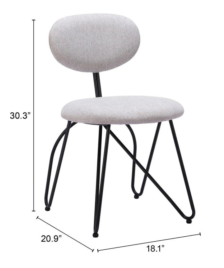 Novi Dining Chair Dove Gray