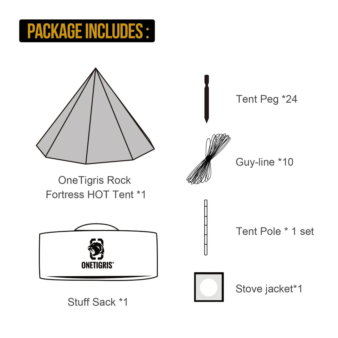 OneTigris Rock Fortress Hot Tent