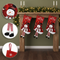 Christmas Stockings with Cute Legs with Classic Elk Snowman Santa Claus Elements for Holiday Christmas Party