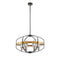 Opia Vintage Chandelier  Gold & Black  8 Light