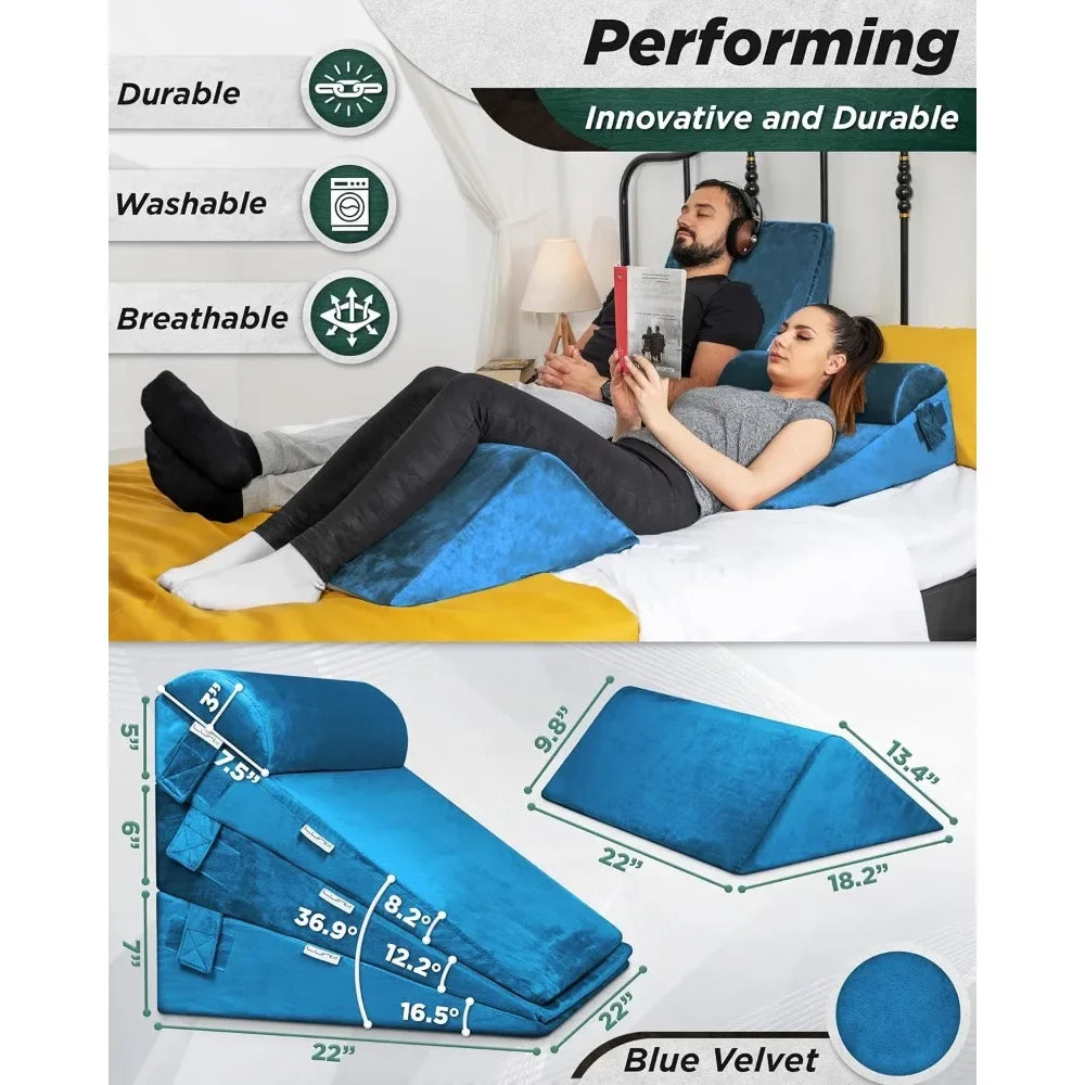 Orthopedic Bed Wedge Pillow Set