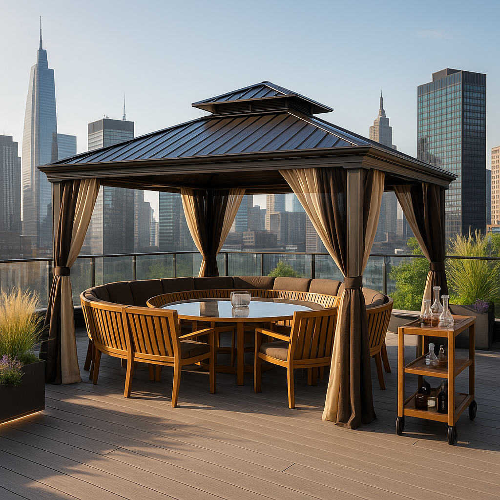 Outdoor Aluminum Frame Pavilion