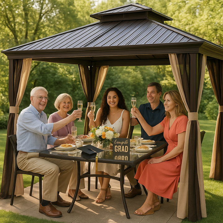 Outdoor Aluminum Frame Pavilion