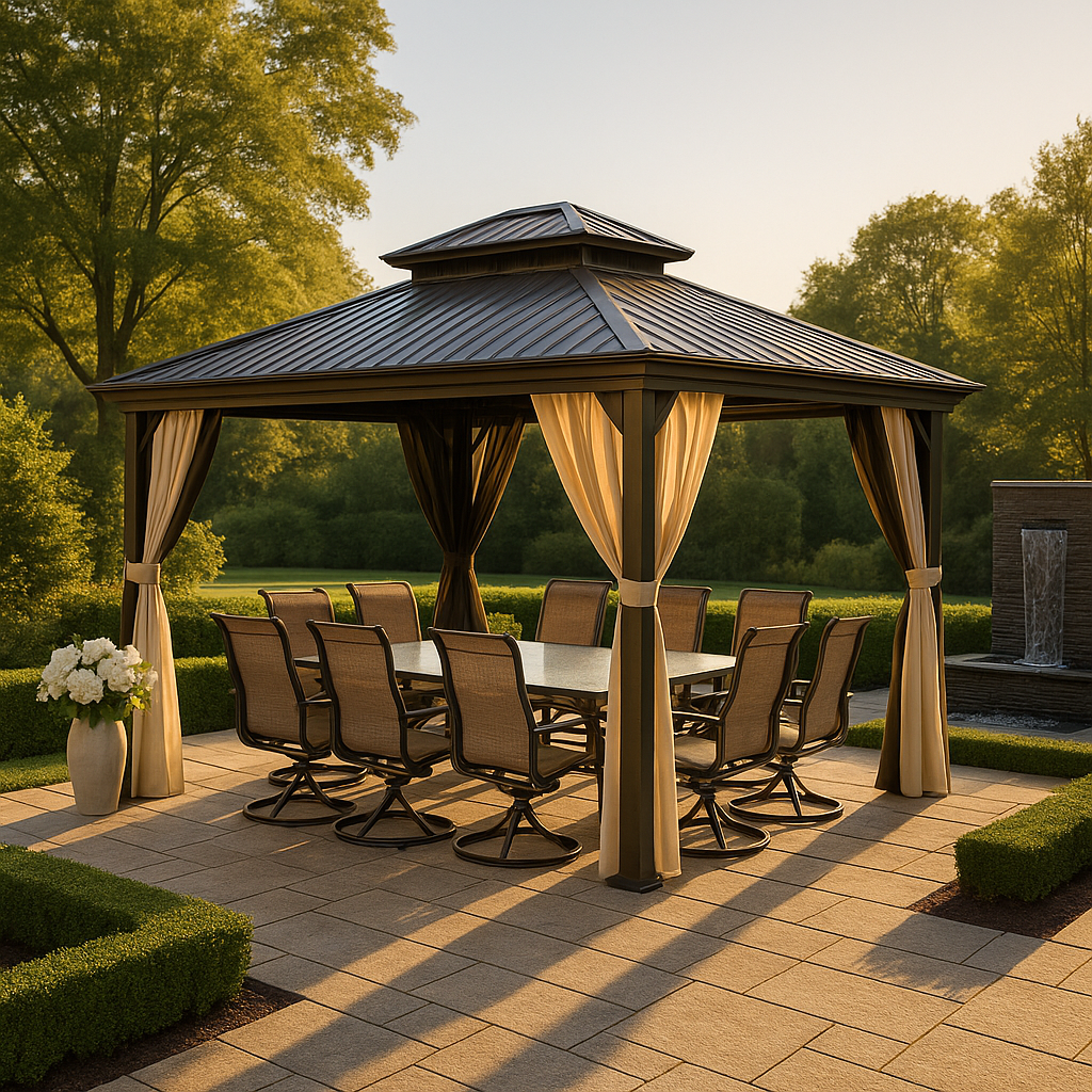 Outdoor Aluminum Frame Pavilion