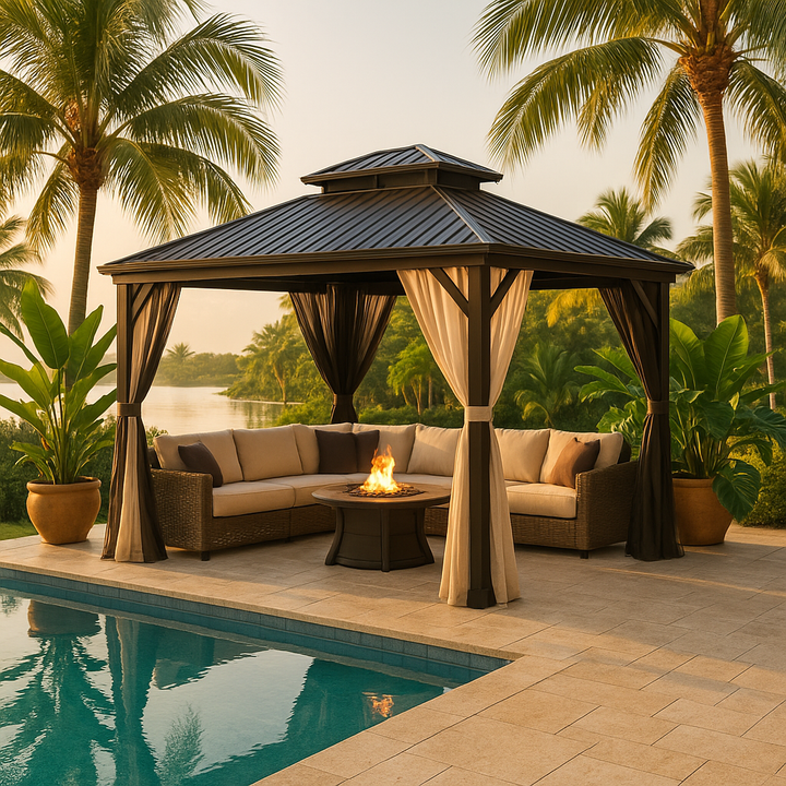 Outdoor Aluminum Frame Pavilion