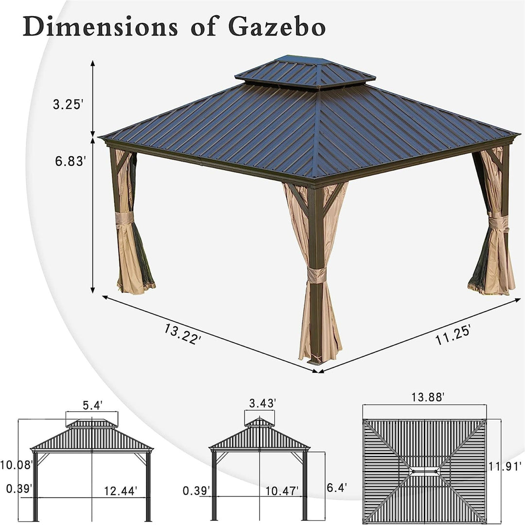 Outdoor Aluminum Frame Pavilion