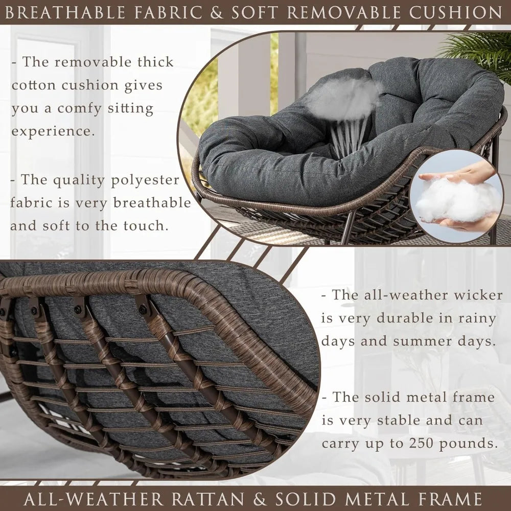 Outdoor Patio Rocking Chairs Set