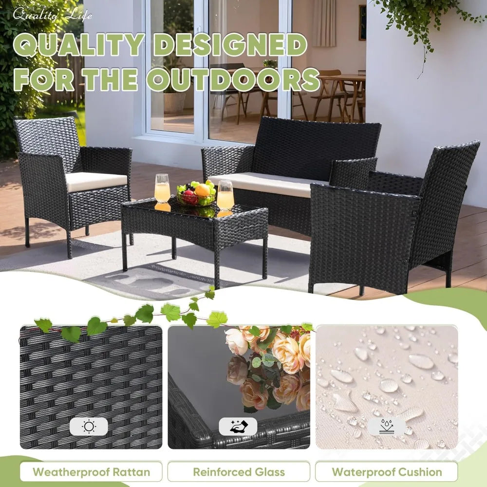 Outdoor Wicker Rattan Chairs