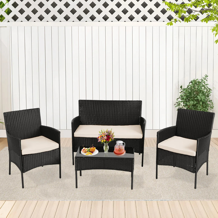 Outdoor Wicker Sofa