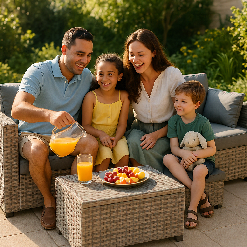 PE Rattan 3-Seat Sofa