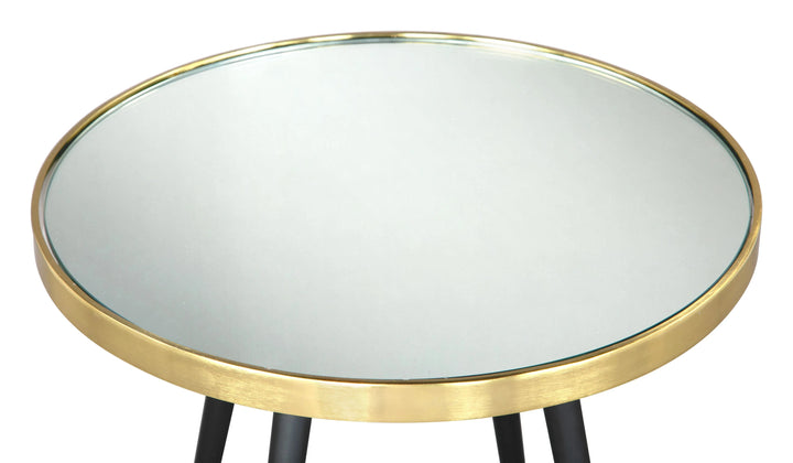 Particle Side Table Gold & Black