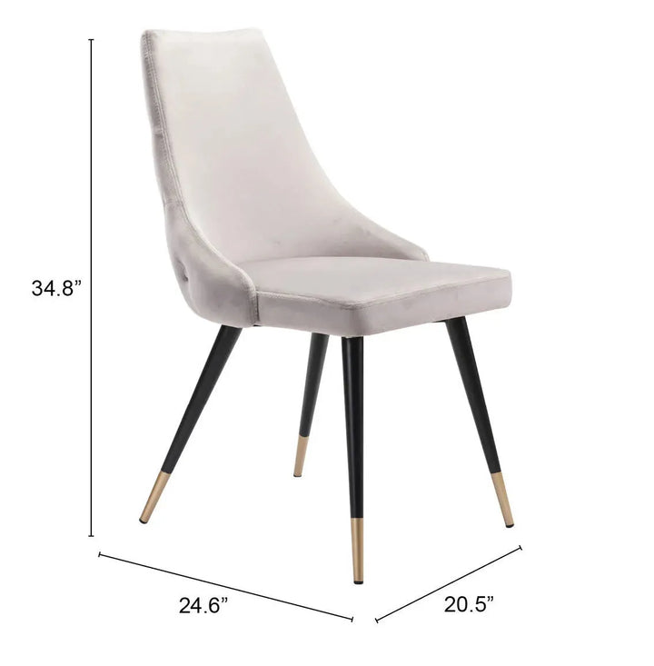 Piccolo Dining Chair Gray