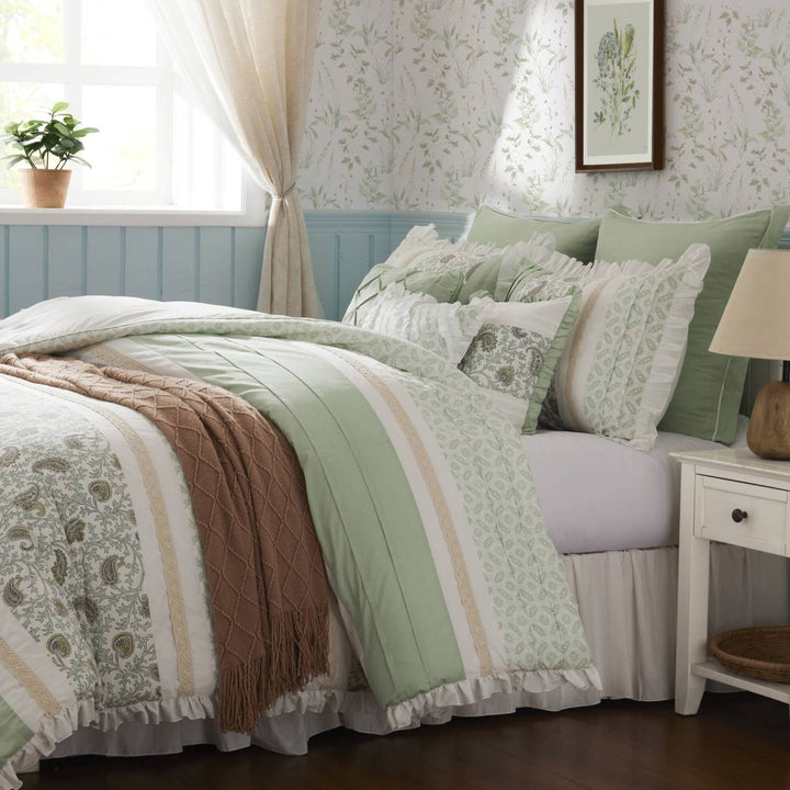 Piece Cotton Percale Comforter Set