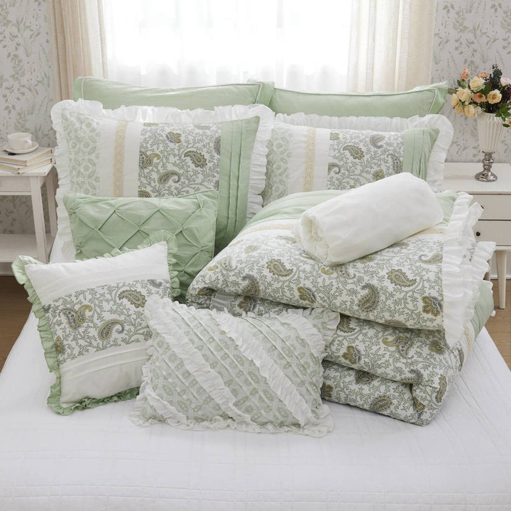 Piece Cotton Percale Comforter Set