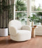Pilka White Swivel Chair – Stylish Function & Comfort | Accent Chair | Trufairs