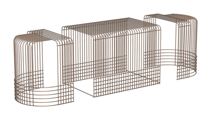 Pitch Coffee Table Set Bronze