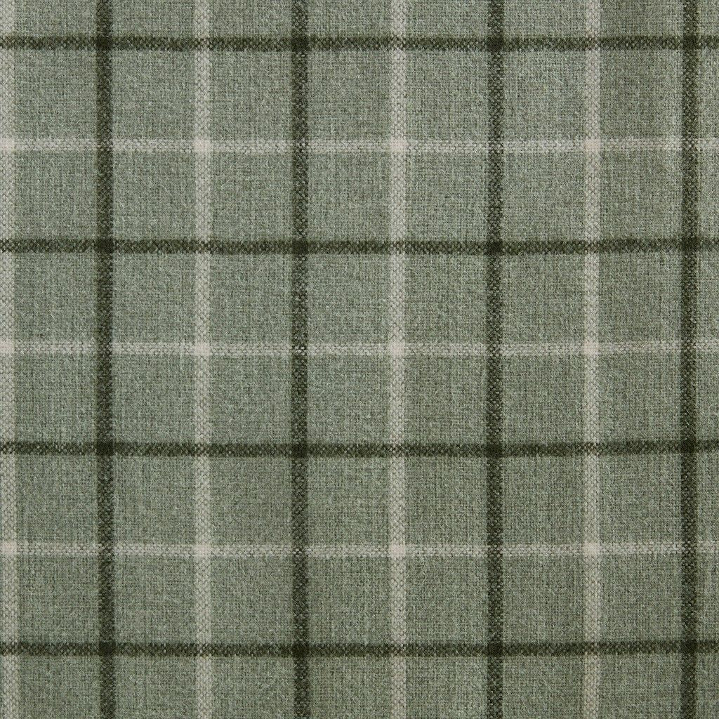 Plaid Faux Leather Tab Top Curtain Panel