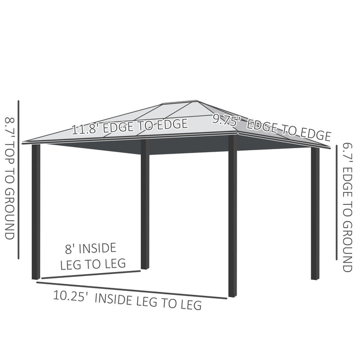 Polycarbonate Roof Aluminum Frame