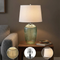 D16x27" Glass Table Lamp