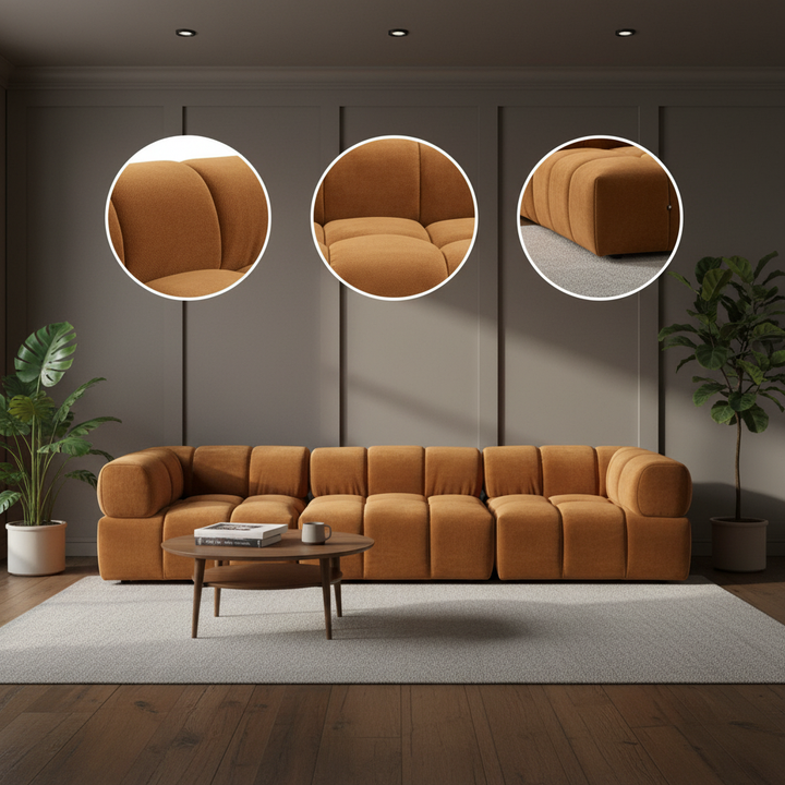 Rist Brown Corner Chair – Cozy Elegance & Support | Accent Chair | Trufairs