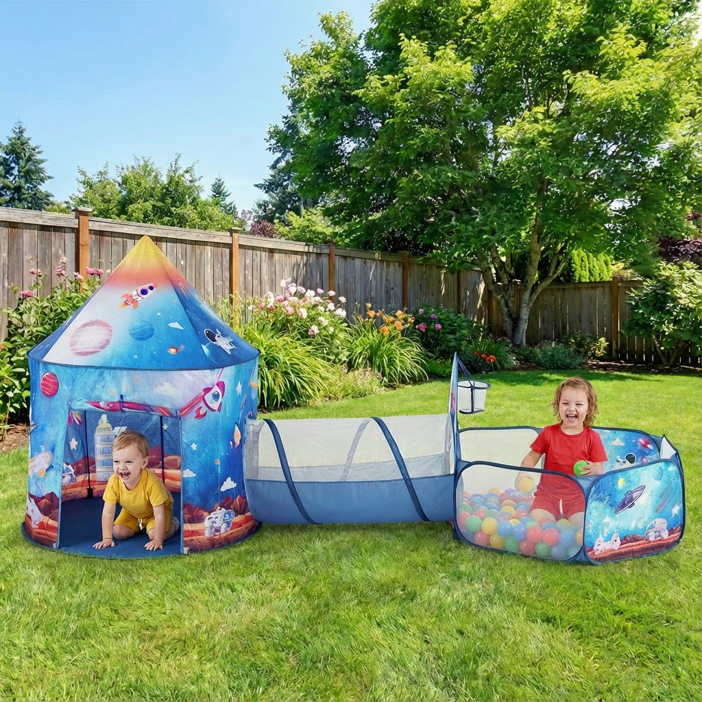 Pop Up Playhouse with Tunnel