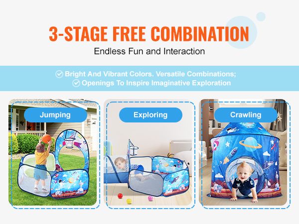 Pop Up Playhouse with Tunnel