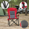 High Back Heavy Duty Lawn Chair – Portable Collapsible Chair with Cup Holder, Red | Trufairs