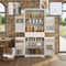 Pantry Cabinet, 71.65" Tall Storage Cabinet with Drawer, 2 Cabinets & 6 Door Shelves, Adjustable Shelves, Freestanding Cupboard for Kitchen, Living Room, Bathroom, Farmhouse Style, White