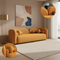 Donna Japandi Style Boucle Sofa Yellow