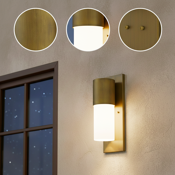 Contemporary Brushed Gold & White Wall Light – Elegant Modern Design & Premium Finish | Interior Sconce | Trufairs