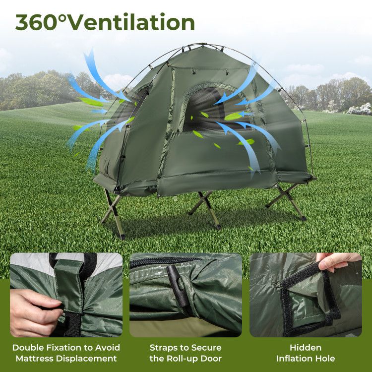 Portable 1-Person Camping Cot Tent 