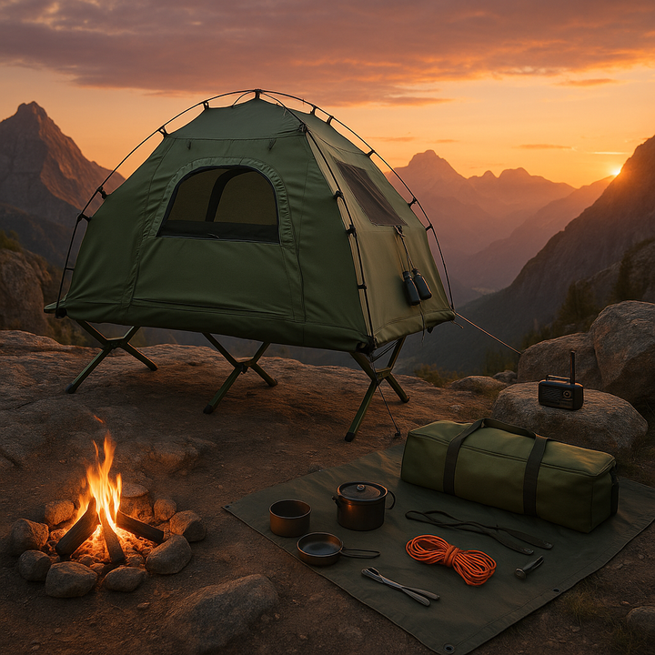 Portable 1-Person Camping Cot Tent 