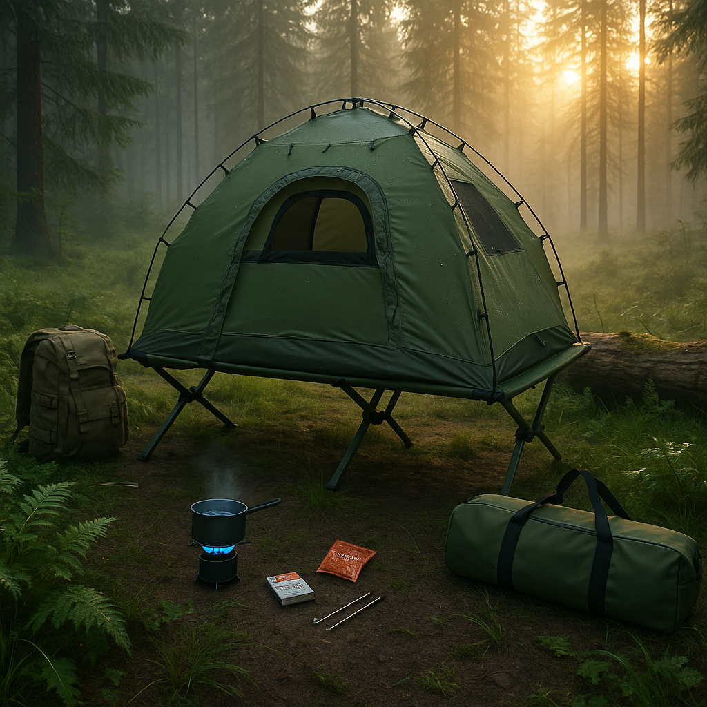 Portable 1-Person Camping Cot Tent 
