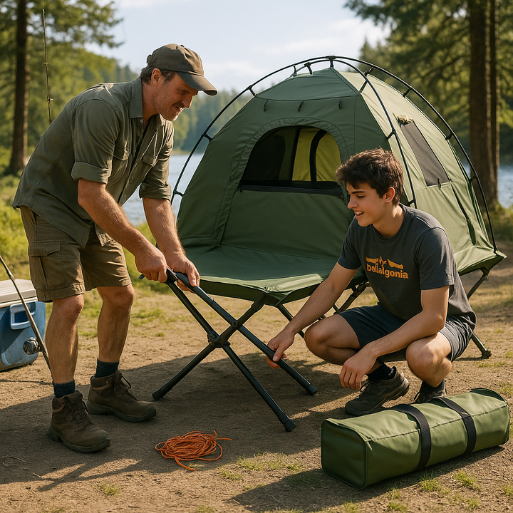 Portable 1-Person Camping Cot Tent 