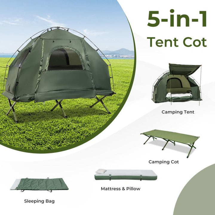 Portable 1-Person Camping Cot Tent 