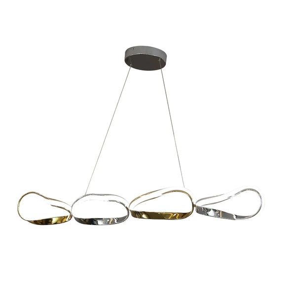 Prague Horizontal Chandelier Gold & Chrome