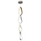 Prague Vertical Chandelier  Gold & Chrome