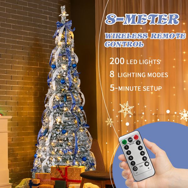 Pre-lit Artificial Pop Up Christmas Tree