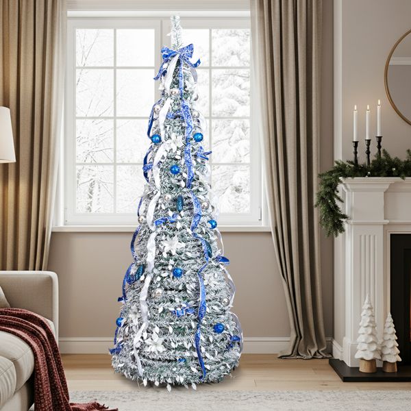 Pre-lit Artificial Pop Up Christmas Tree