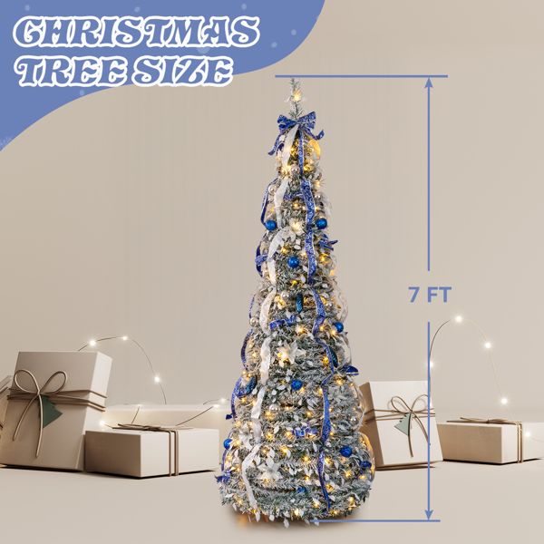 Pre-lit Artificial Pop Up Christmas Tree
