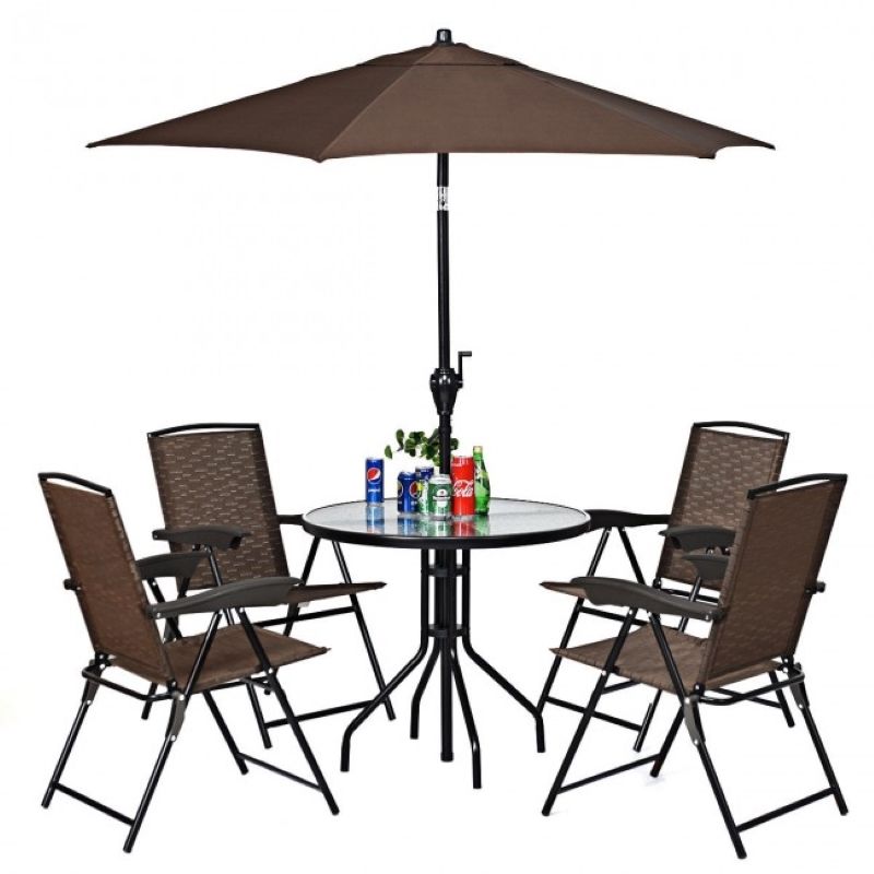 Premium 4-Piece Folding Sling Chairs