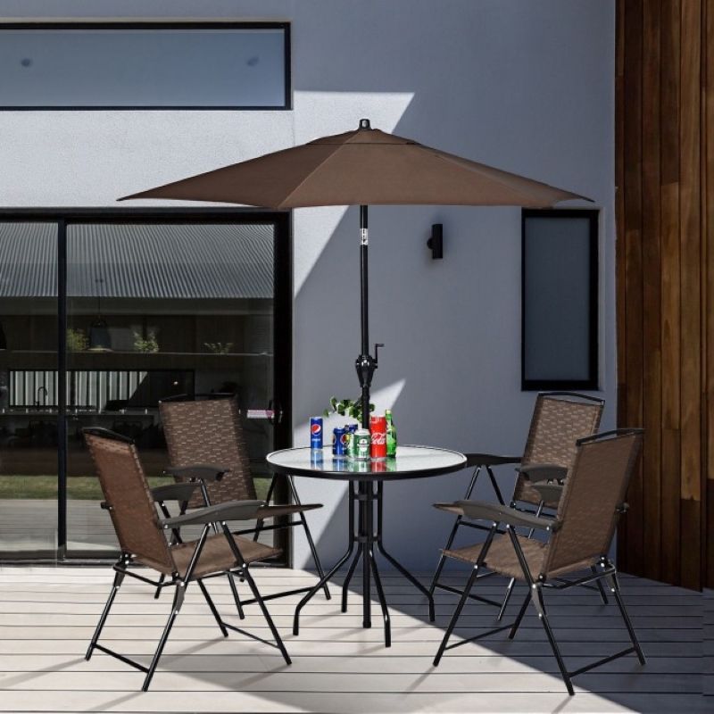 Premium 4-Piece Folding Sling Chairs