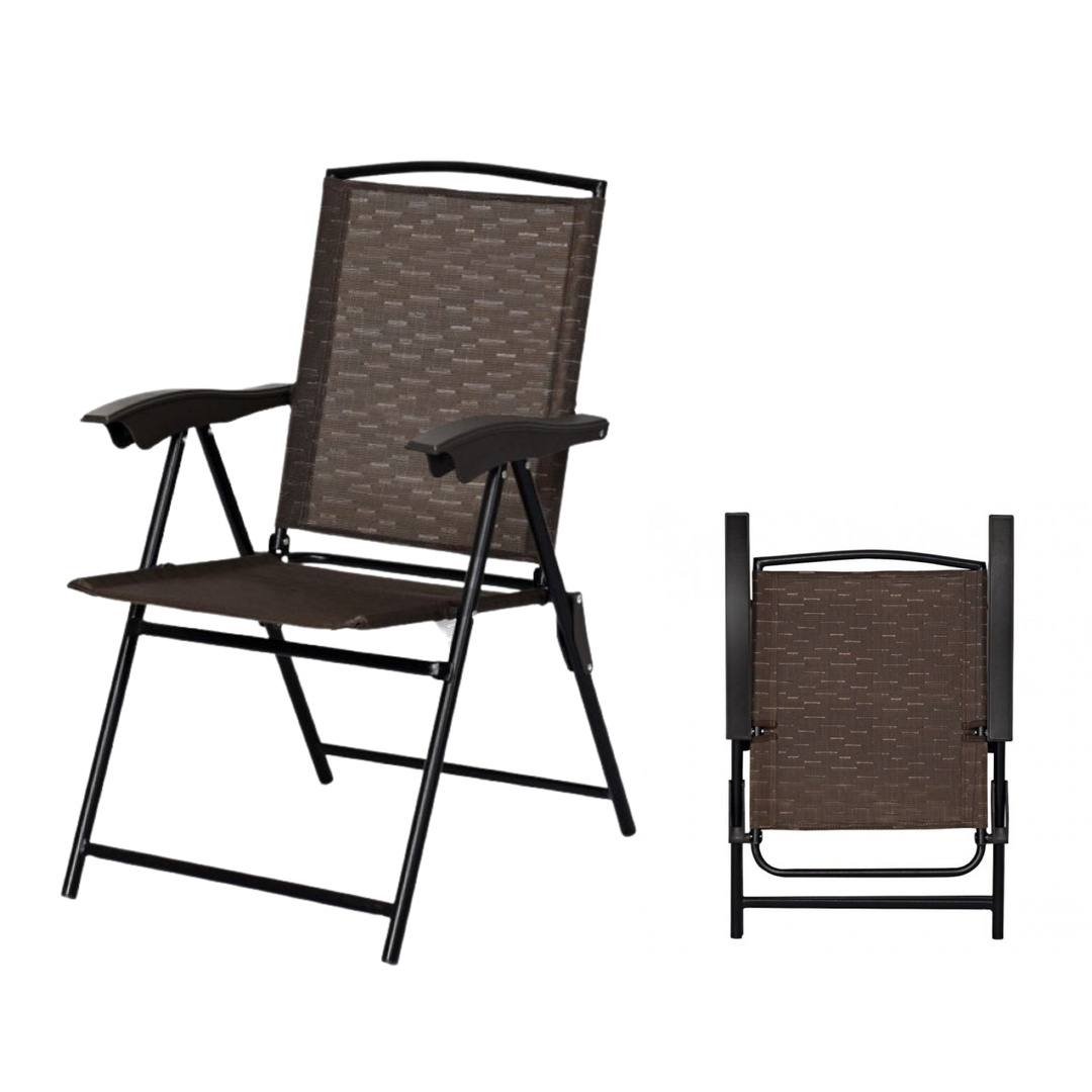 Premium 4-Piece Folding Sling Chairs